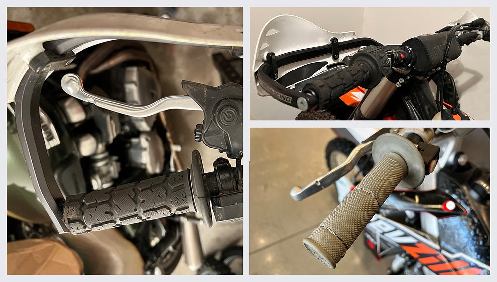 Grips are great for gripping the handlebars hence the name.