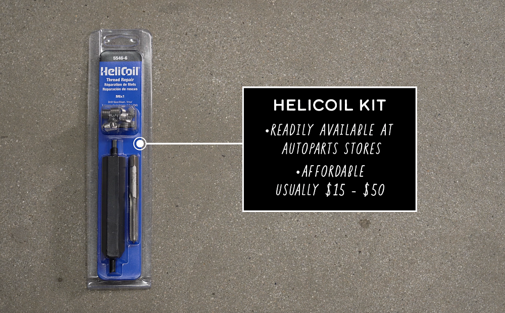 HeliCoil kits are cheap and readily available.