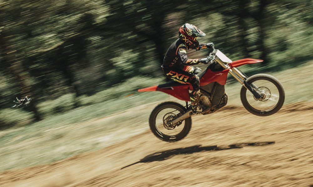 Stark VARG on the motocross track