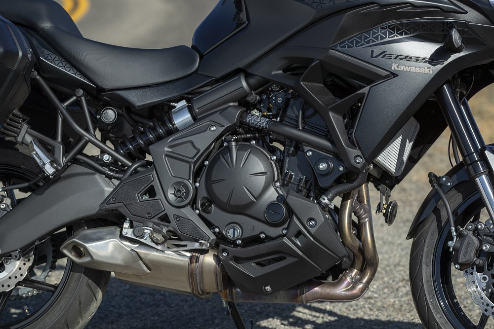 2022 Versys 650 engine detail.