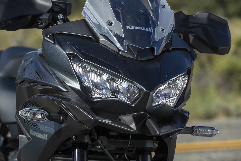 2022 Versys 650 headlight.