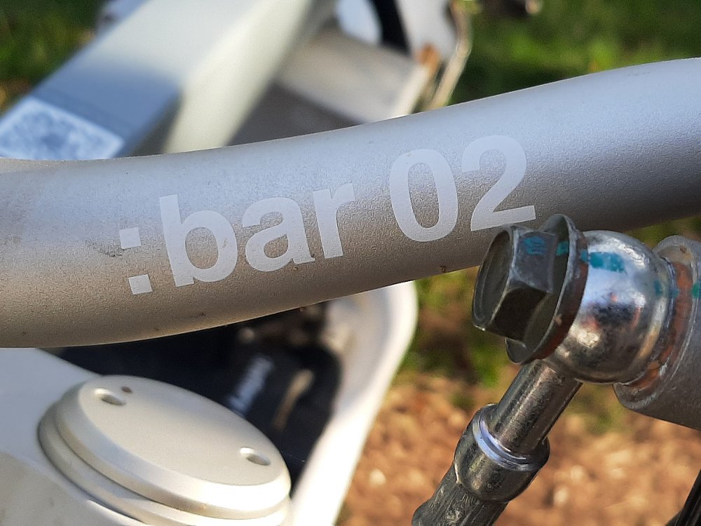 labeled handlebar