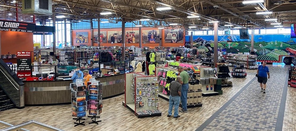 inside of the Iowa 80 truck stop