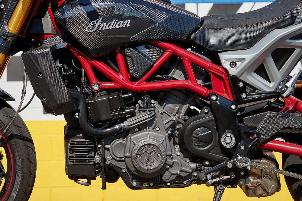 Indian FTR R Carbon engine