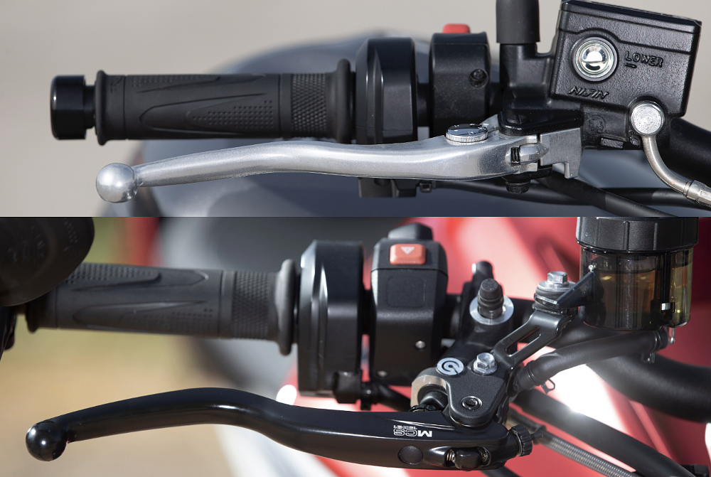 Triumph Street Triple master cylinder comparison. 