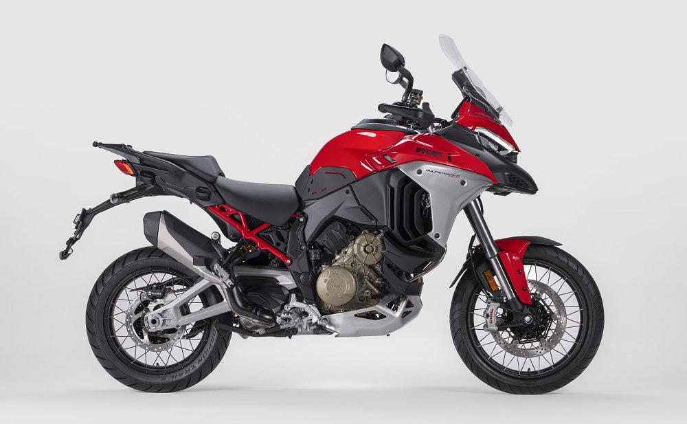 studio photo of the Ducati Multistrada V4 Rally