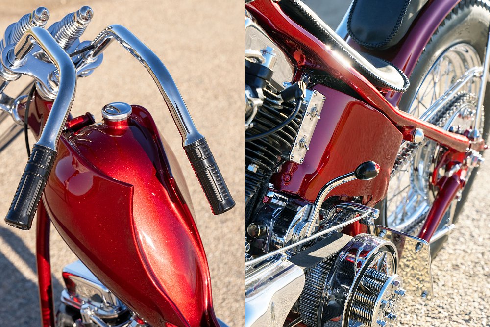 detail shots of the Panhead