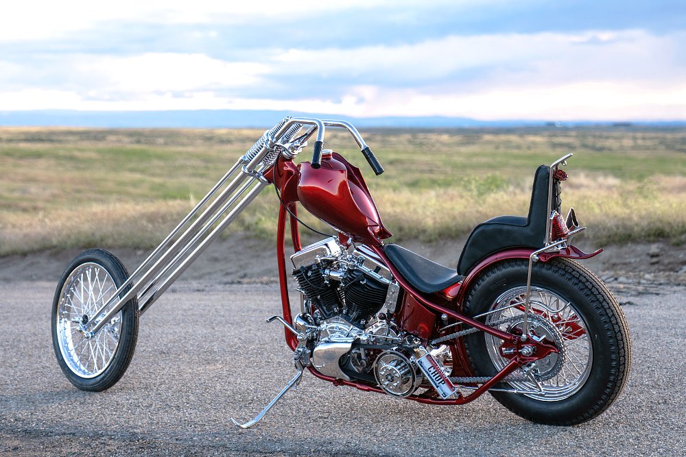 left side shot of the Panhead