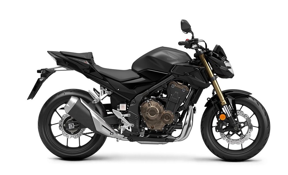 Studio photo of the Honda CB500F