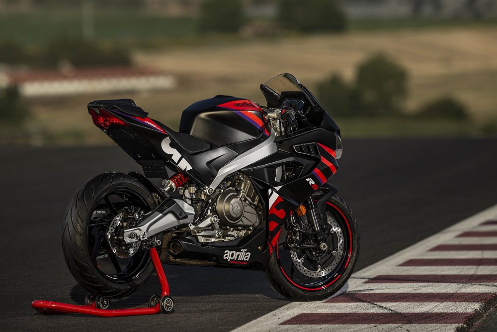 Aprilia RS 457 parked on the track