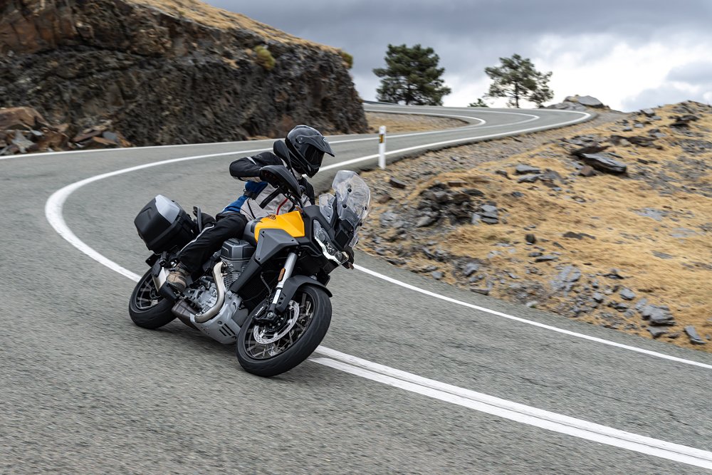 riding the Stelvio on a mountain road