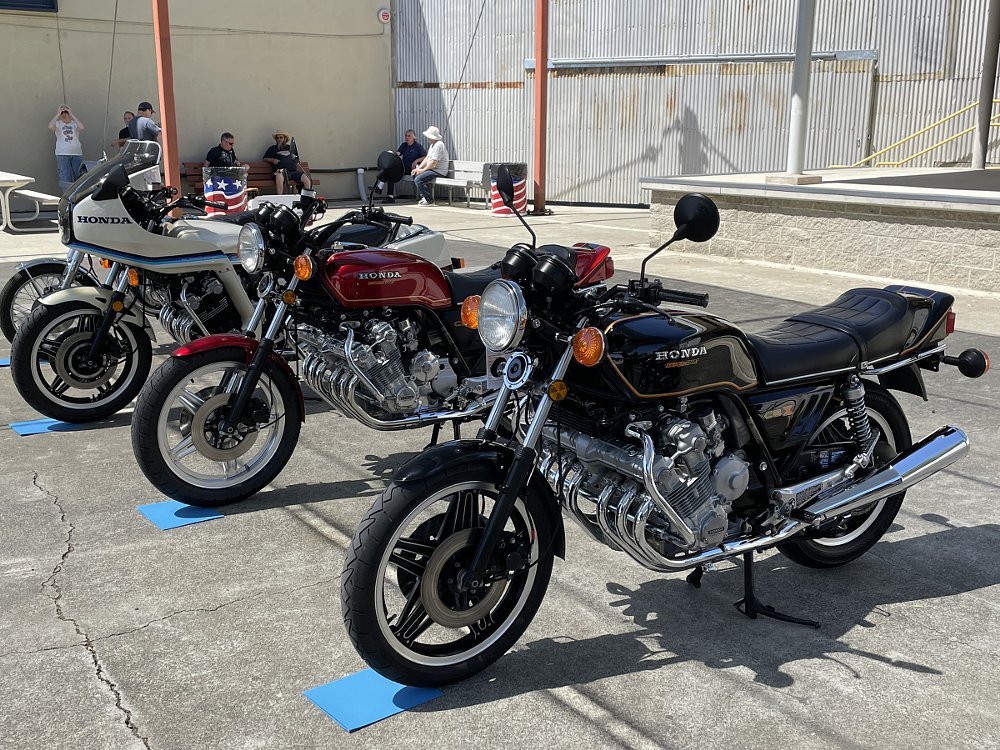 Three CBXs parked in a row