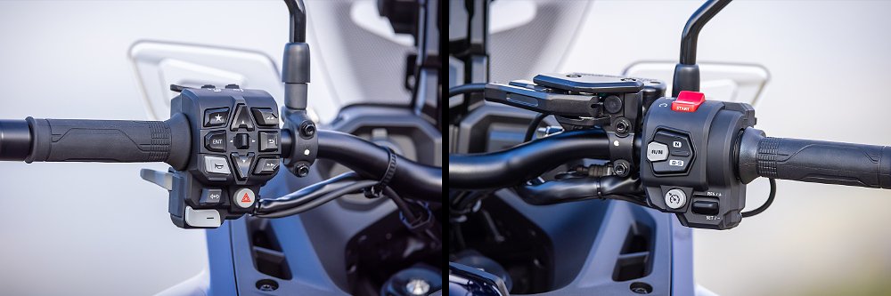 Two close-up images of the NT1100's left and right switchcubes.