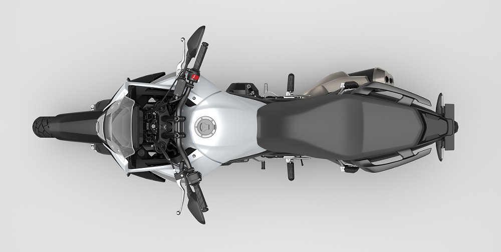 overhead studio photo showing the NX500 from above